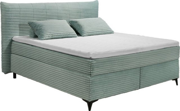 ED EXCITING DESIGN Boxspringbett Seattle, harte Seite mit Kokosmatte, weiche Seite mit Filzabdeckung