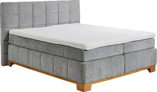 ED EXCITING DESIGN Boxspringbett Viborg, inkl. Topper mit Klimaband