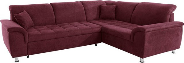 DOMO collection Ecksofa Franzi, wahlweise mit Kopfteilverstellung (dann Breite: 275 cm)