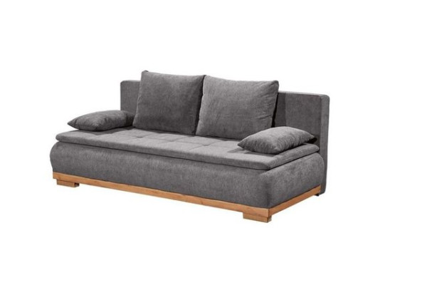 ED EXCITING DESIGN Schlafsofa, Mila Schlafsofa Schlafcouch Polstergarnitur 207x162 cm Dunkelgrau