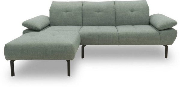 DOMO collection Ecksofa 100010, wahlweise mit Kranz