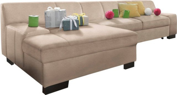 DOMO collection Ecksofa Norma, wahlweise mit Bettfunktion