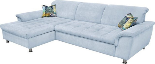 DOMO collection Ecksofa Franzi Steppung im Sitzbereich B7T/H: 278/162/80 cm, Schlafsofa, wahlweise m