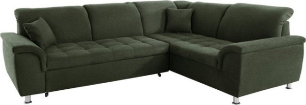 DOMO collection Ecksofa Franzi, wahlweise mit Kopfteilverstellung (dann Breite: 275 cm)