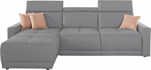 DOMO collection Ecksofa Ava, mit Recamiere, Federkern wahlweise mit Kopfteilverstellungen