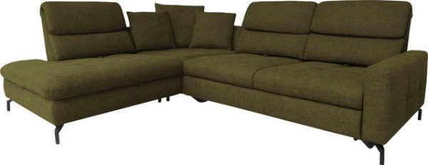 ADA trendline Ecksofa Louis, Breite 286 cm, Rückenlehnenverstellung, wahlweise mit Bettfunktion