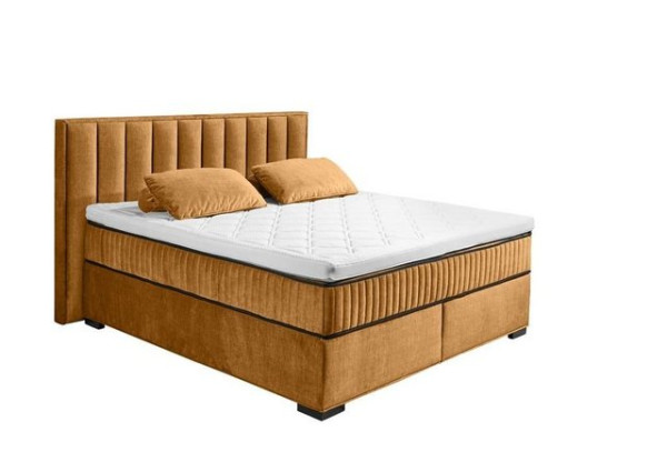 ED EXCITING DESIGN Boxspringliege (180 x 200 cm, Licata), Kupfer