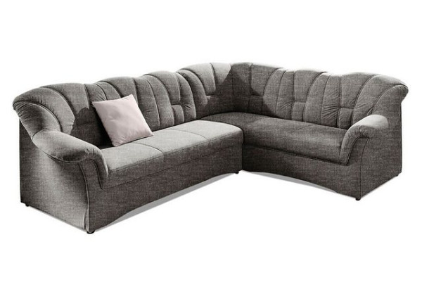 DOMO collection Ecksofa Papenburg B/T/H: 242/190/84 cm, wahlweise mit Bettfunktion, Langer Schenkel