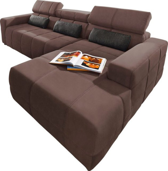 DOMO collection Ecksofa Brandon große Ausführung B/T/H: 289/177/80 cm