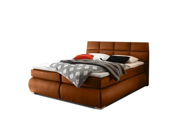 ED EXCITING DESIGN Boxspringliege (160 x 200 cm, Kosali 1 mit Bettk. cognac 160 cm), Braun