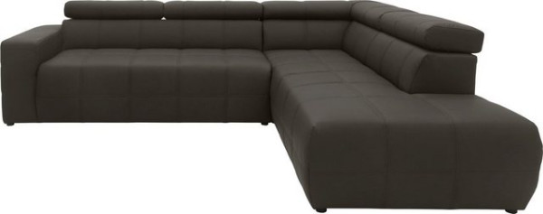 DOMO collection Ecksofa Brandon, inklusive Kopfteilverstellung, wahlweise mit Sitztiefenverstellung