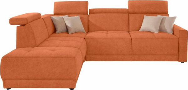 DOMO collection Ecksofa Ava, mit Ottomane, Federkern wahlweise mit Kopfteilverstellungen