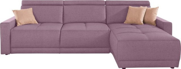 DOMO collection Ecksofa Ava, mit Recamiere, Federkern wahlweise mit Kopfteilverstellungen