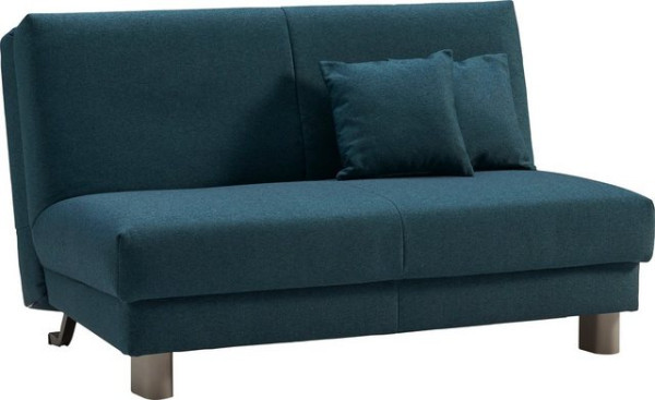 ell + ell Schlafsofa Enny, Liegefläche Breite 120 oder 140 cm, Liegehöhe 45 cm, Füße alufarben