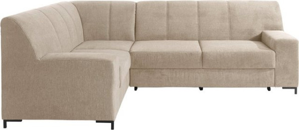 DOMO collection Ecksofa Ledas, mit extrabreiten Armteilen, wahlweise mit Bettfunktion