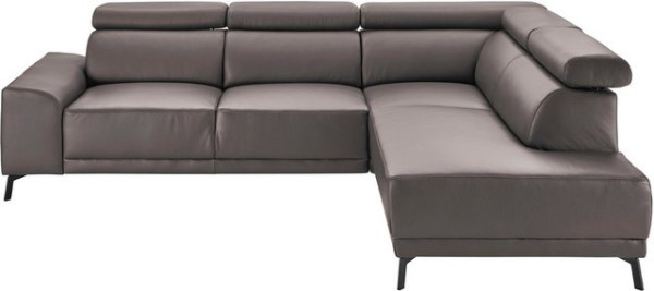 3C Candy Ecksofa Greve B/T/H: 249/209/79 cm, wahlweise mit motorischem Sitzvorzug, manuelle Kopfteil