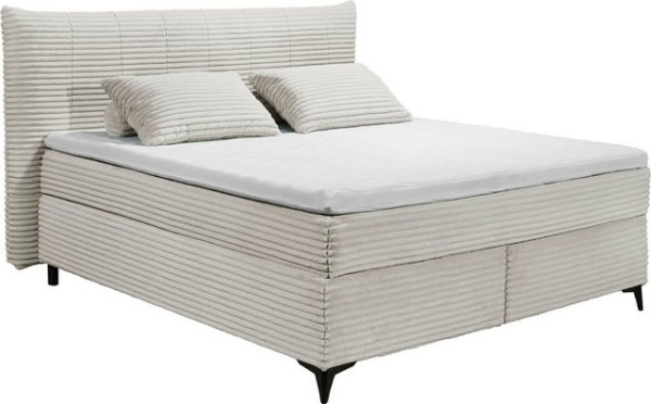 ED EXCITING DESIGN Boxspringbett Seattle, harte Seite mit Kokosmatte, weiche Seite mit Filzabdeckung