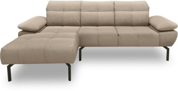 DOMO collection Ecksofa 100010, wahlweise mit Kranz