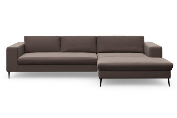 DOMO collection Ecksofa Modica, moderne Optik mit großzügiger Recamière, auch in Cord