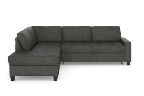 DOMO collection Ecksofa Florentina, wahlweise mit Bettfunktion, mit Kontrastnaht