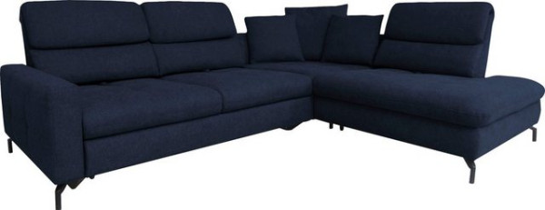 ADA trendline Ecksofa Louis, Breite 286 cm, Rückenlehnenverstellung, wahlweise mit Bettfunktion