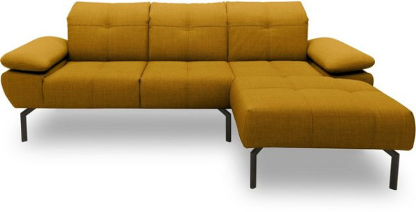 DOMO collection Ecksofa 100010, wahlweise mit Kranz