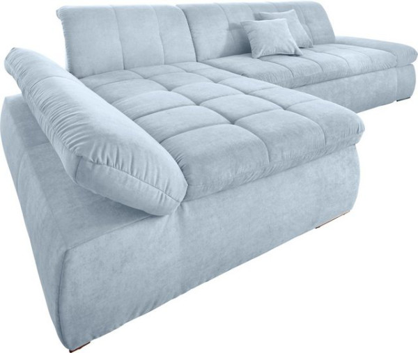 DOMO collection Ecksofa NMoric XXL, B/T/H: 300/172/80cm, Revamierenabschluss, wahlweise mit Bettfunk