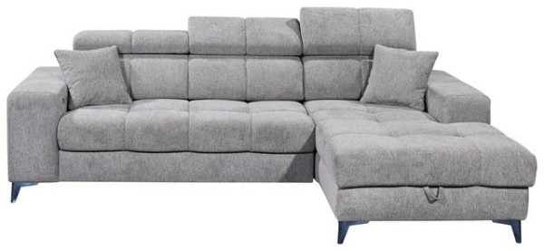 ED EXCITING DESIGN Ecksofa Sydney, 2 Teile, frei im Raum stellbar, mit Bettkasten, inkl. Kopfteilver