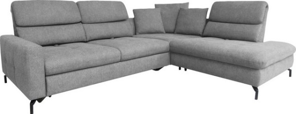 ADA trendline Ecksofa Louis, Breite 286 cm, Rückenlehnenverstellung, wahlweise mit Bettfunktion