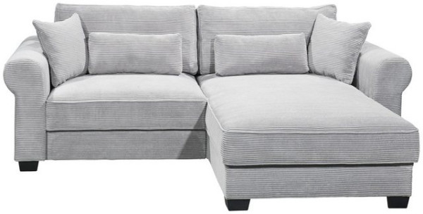 ED EXCITING DESIGN Ecksofa Angelina, 2 Teile, frei im Raum stellbar, mit Bettkasten, mit Schlaffunkt