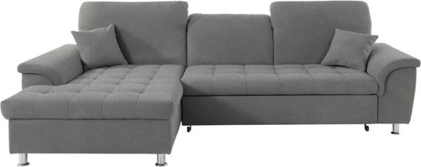 DOMO collection Ecksofa Franzi, wahlweise mit Kopfteilverstellung (dann Tiefe: 170 cm)