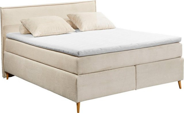 ED EXCITING DESIGN Boxspringbett Esperanza, Duo-Matratze- harte Kokosmatte, weiche Filzabdeckung, Ma