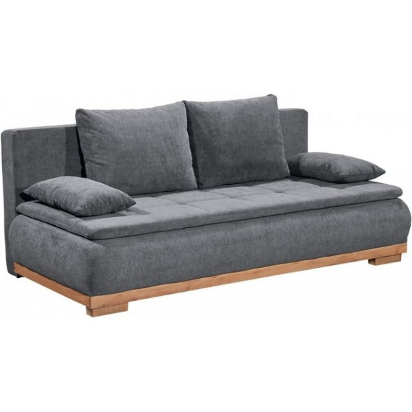 Black Red White Schlafsofa Schlafsofa MILA Funktionssofa mit Schlaffunkion 208 x 93 x 105 cm Grau