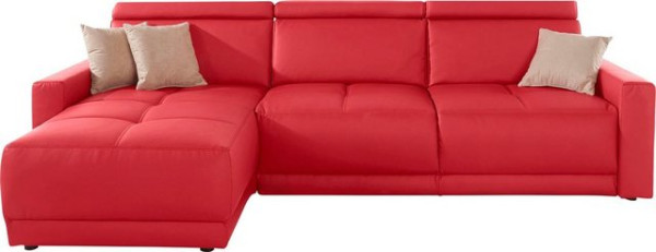 DOMO collection Ecksofa Ava, mit Recamiere, Federkern wahlweise mit Kopfteilverstellungen