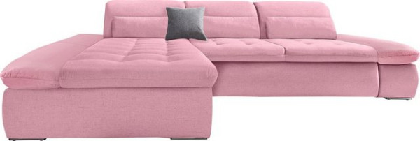 DOMO collection Ecksofa Aldo, mit Recamiere, wahlweise mit Bettfunktion