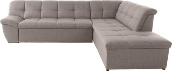 DOMO collection Ecksofa Lagoa, wahlweise mit Bettfunktion, frei im Raum stellbar, große Farbvielfalt