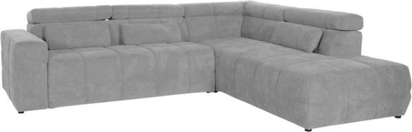 DOMO collection Ecksofa Brandon, inklusive Kopfteilverstellung, wahlweise mit Sitztiefenverstellung