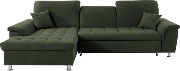 DOMO collection Ecksofa Franzi, wahlweise mit Kopfteilverstellung (dann Tiefe: 170 cm)