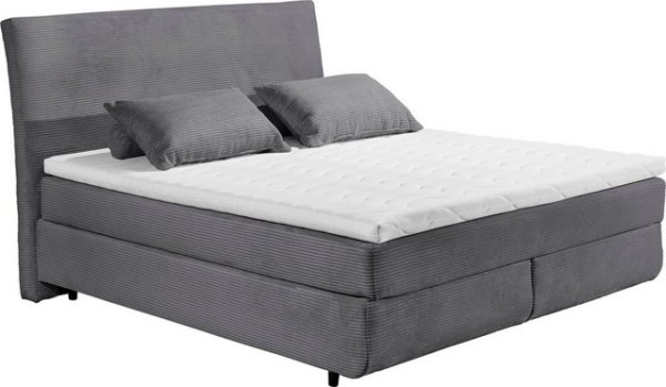 ED EXCITING DESIGN Boxspringbett Marbella, Duo-Matratze- harte Kokosmatte, weiche Filzabdeckung, Mat