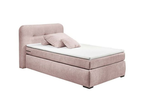 ED EXCITING DESIGN Boxspringliege (120 x 200 cm, La Palma), Rosa