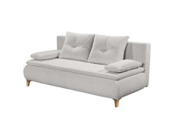 ED EXCITING DESIGN Schlafsofa, Magnus Schlafsofa Schlafcouch Polstergarnitur 200x158 cm Silber