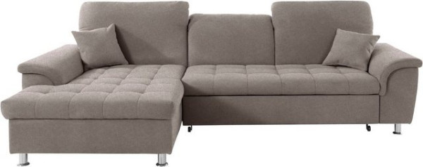 DOMO collection Ecksofa Franzi, wahlweise mit Kopfteilverstellung (dann Tiefe: 170 cm)