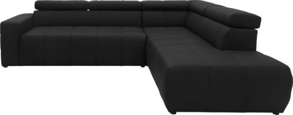 DOMO collection Ecksofa Brandon, inklusive Kopfteilverstellung, wahlweise mit Sitztiefenverstellung