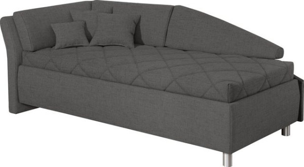 ADA trendline Schlafsofa Lindsay, Bettkasten, Zierkissen-Set aus: 2 Stk. 40x40cm, 1 Stk. 30x30cm