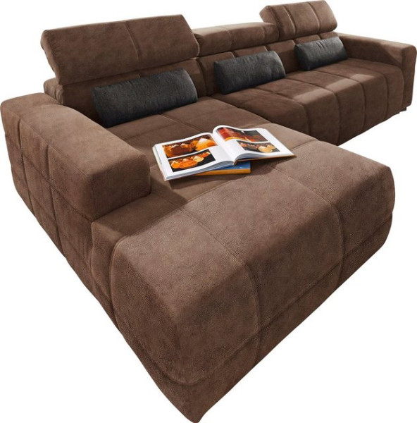 DOMO collection Ecksofa Brandon große Ausführung B/T/H: 289/177/80 cm