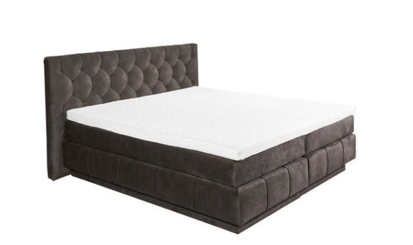 ED EXCITING DESIGN Boxspringliege (180 x 200 cm, Florenz), Braun