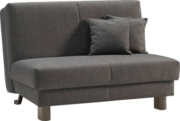 ell + ell Schlafsofa Enny, Liegefläche Breite 120 oder 140 cm, Liegehöhe 45 cm, Füße alufarben