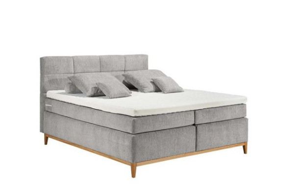 ED EXCITING DESIGN Boxspringliege (160 x 200 cm, Esberg), Grau