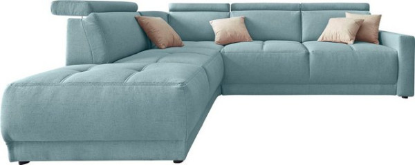 DOMO collection Ecksofa Ava, mit Ottomane, Federkern wahlweise mit Kopfteilverstellungen