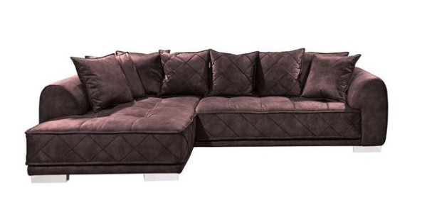 ED EXCITING DESIGN Ecksofa, Sentina Ecksofa 319 x 194 cm Ecksofa Couch Aubergine